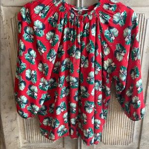 Silk Tucker classic blouse